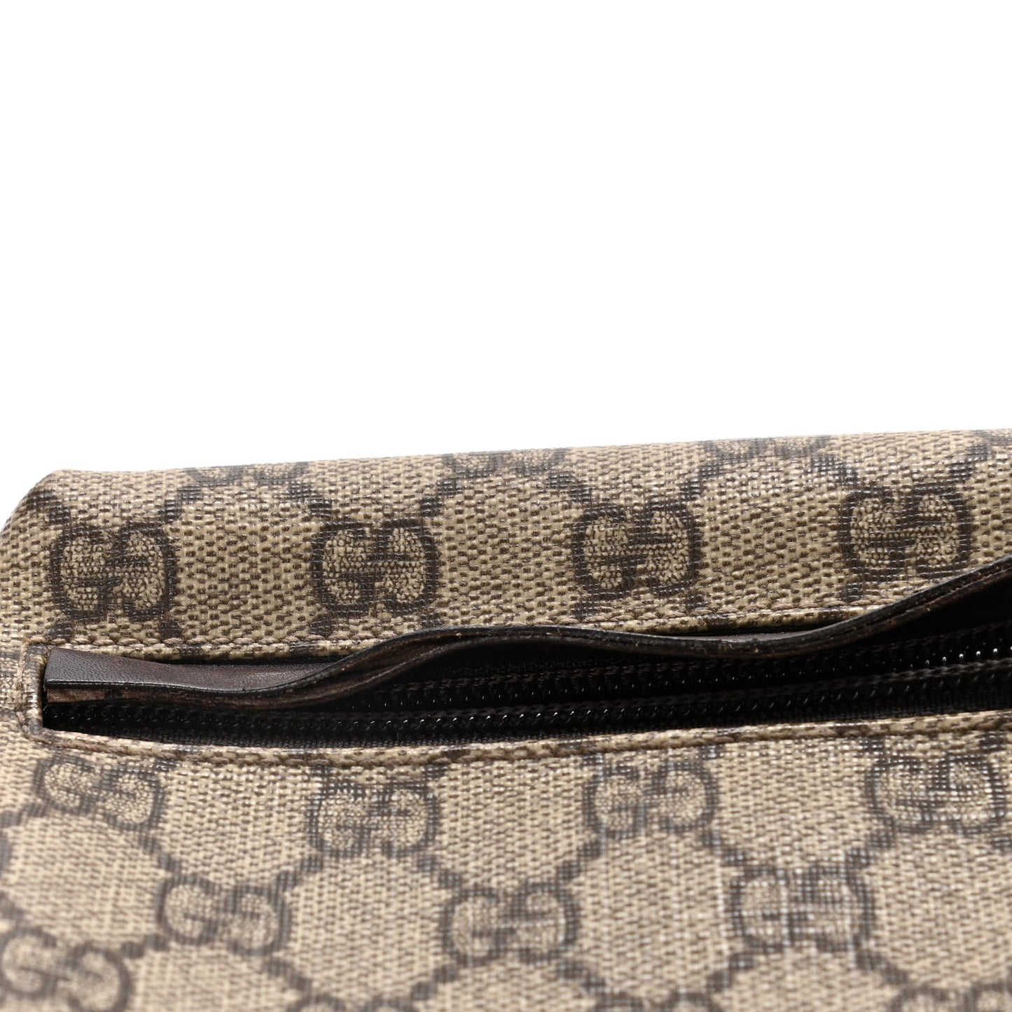GG Plus Monogram Web Belt Bag Dark Brown