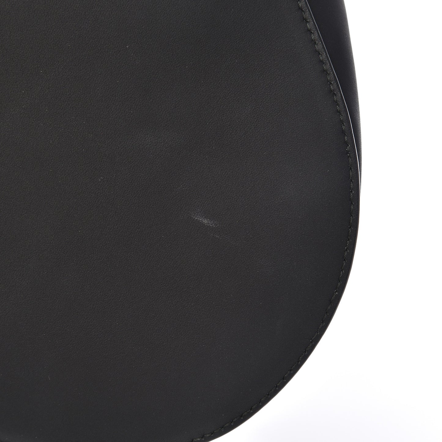 Ultra Matte Calfskin Saddle Bag Black
