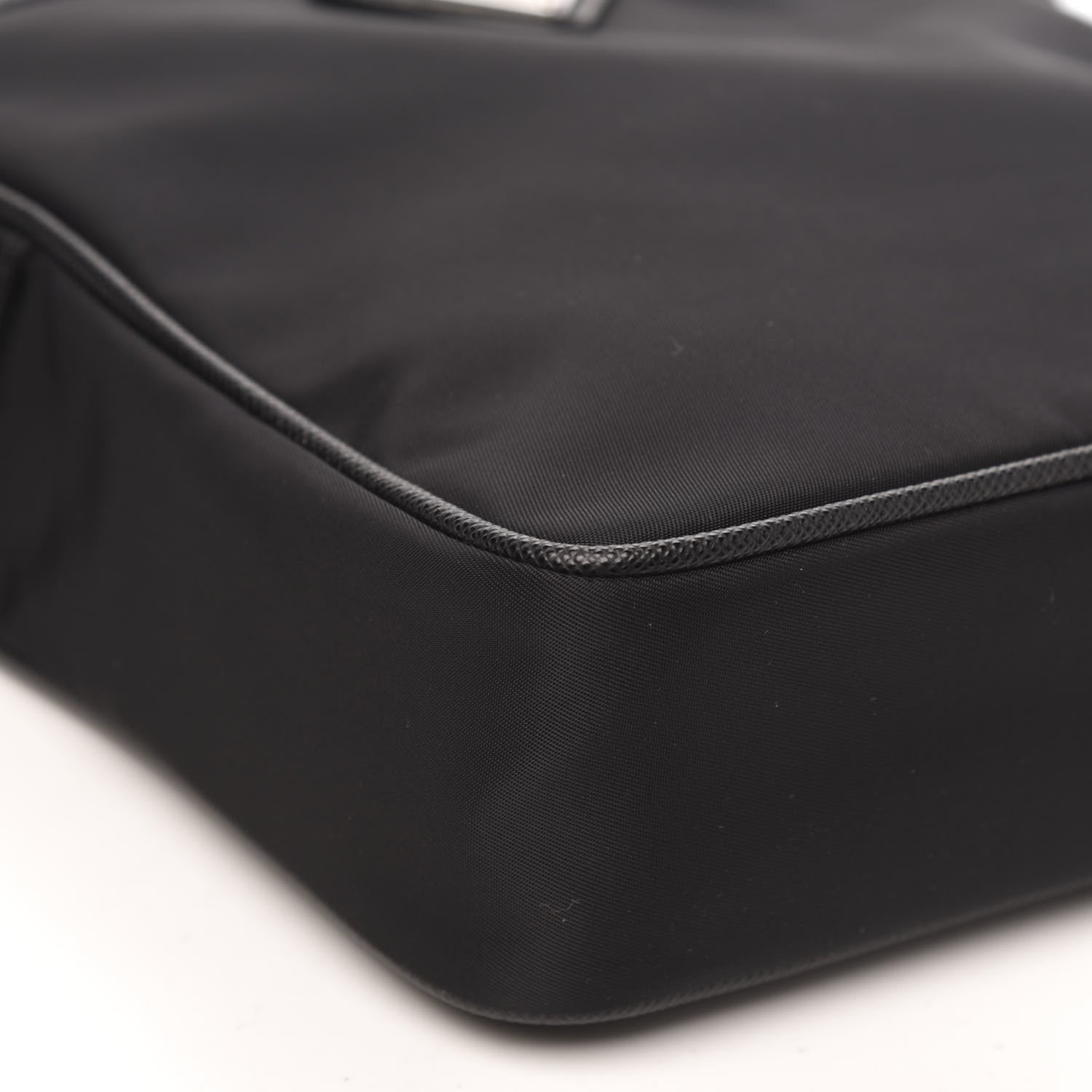 Prada Tessuto Nylon Saffiano Pocket Messenger Shoulder Bag Black 7 of 8