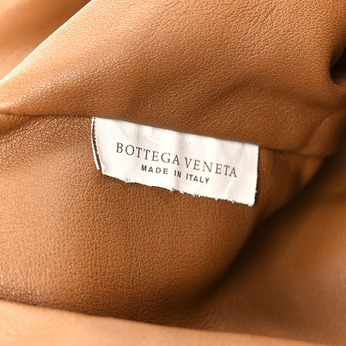Smooth Butter Calf The Pouch Oversized Clutch Cammello