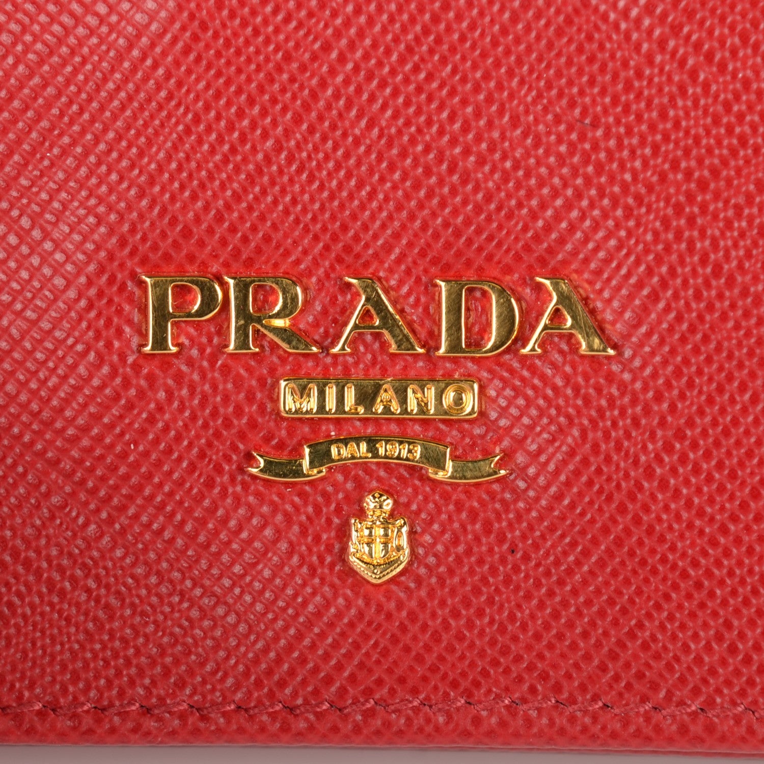 Prada Saffiano Metal Gusseted Card Holder Barolo 7 of 8