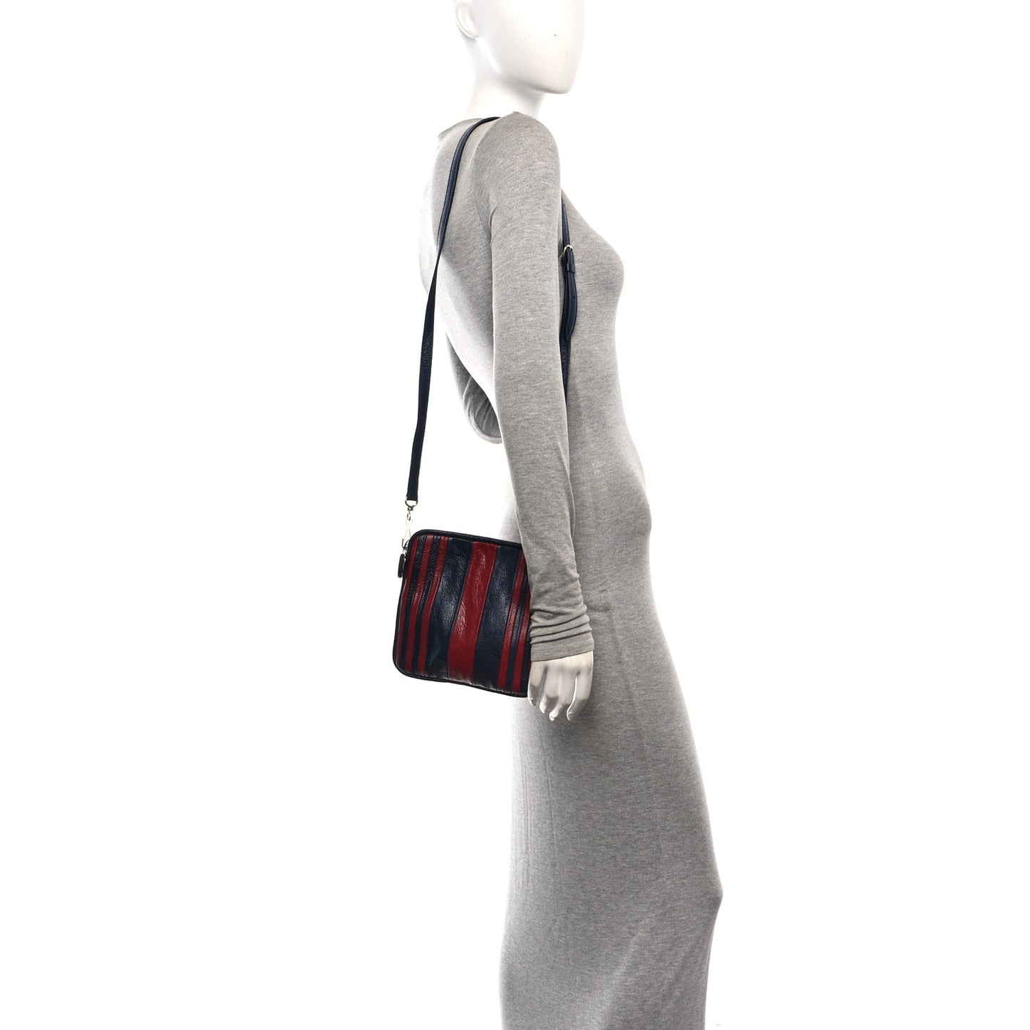 Agneau XS Cushion Square Crossbody Dark Night Red