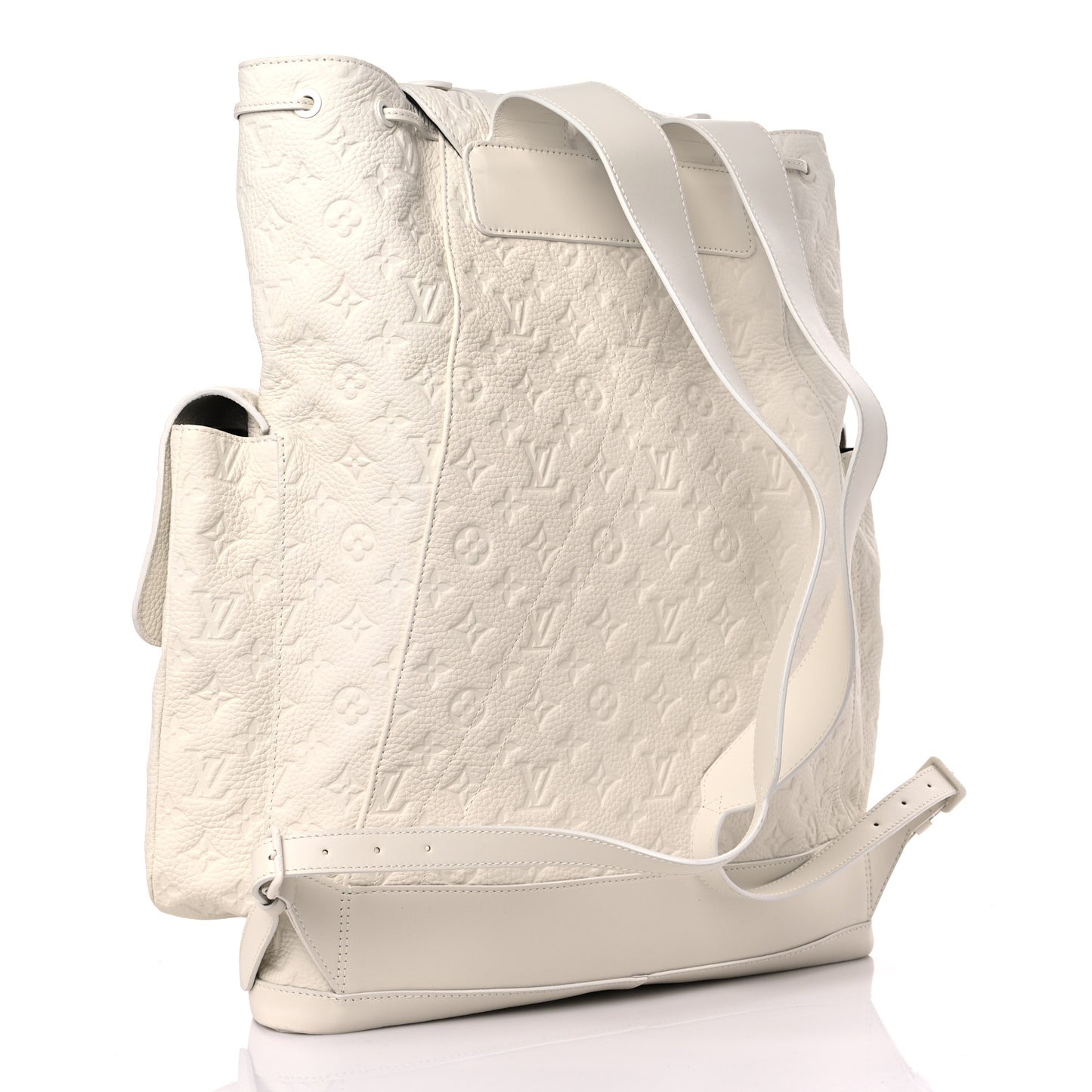 Taurillon Monogram Christopher GM Backpack White