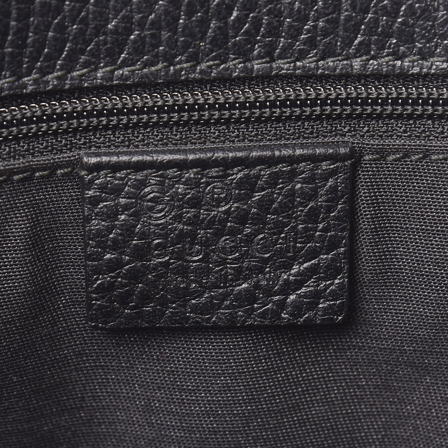 Gucci Calfskin Large Gifford Braided Handle Tote Black 6 of 10