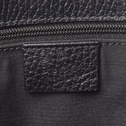 Gucci Calfskin Large Gifford Braided Handle Tote Black 6 of 10