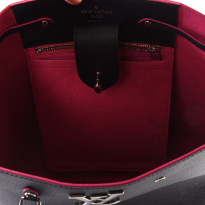Louis Vuitton Calfskin Lockme Bucket Black 11 of 14