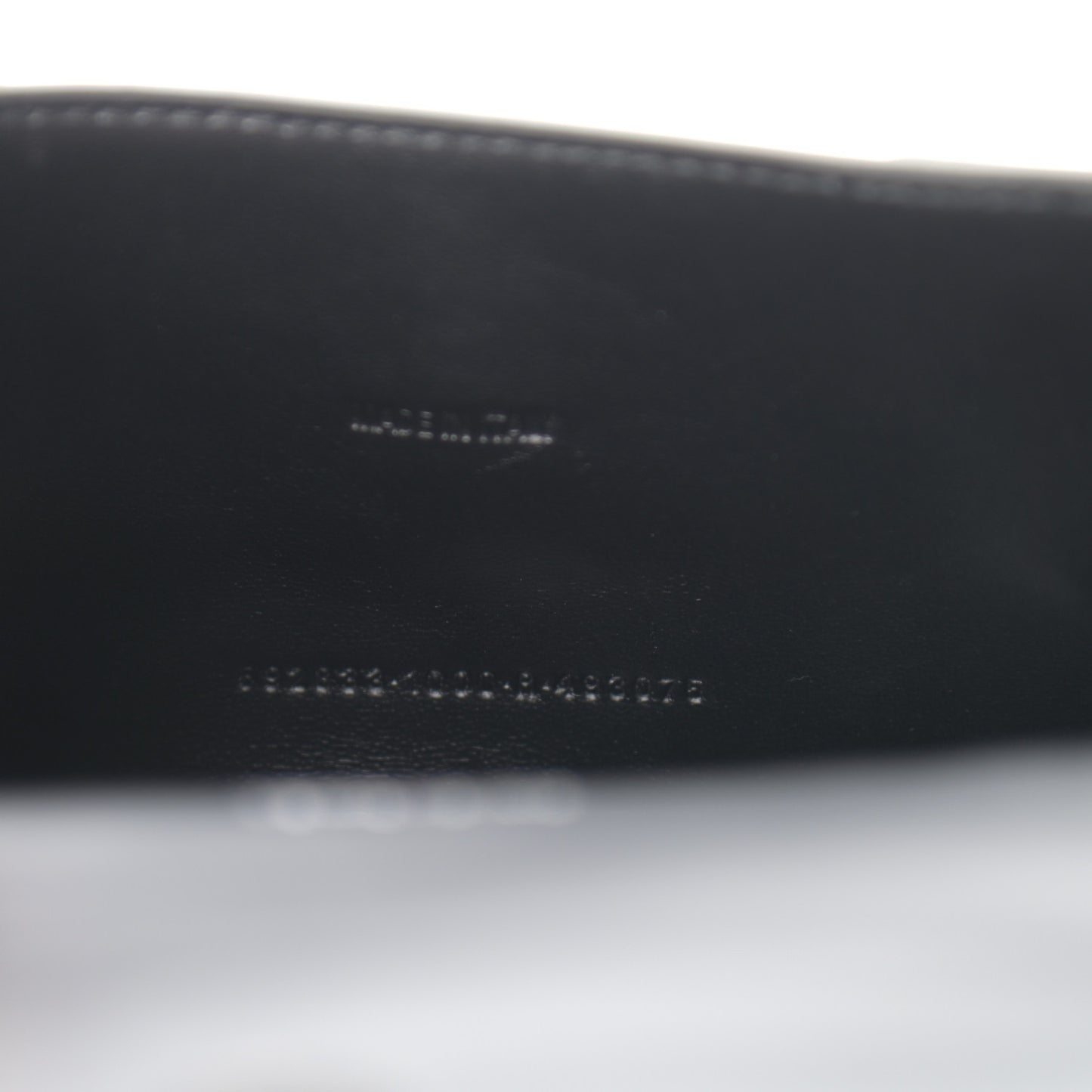 Shiny Calfskin Monochrome Crocodile Embossed Hourglass Top Handle Bag XS Black