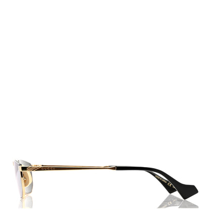 Gucci Metal Logo Sunglasses GG0627S Gold 3 of 6