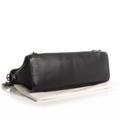 Balenciaga Calfskin Mesh City Black 4 of 11
