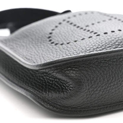 Hermes Taurillon Clemence Evelyne TPM Black 8 of 10
