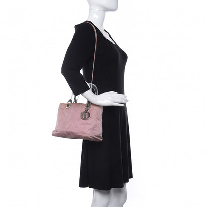 Christian Dior Satin Cannage Medium Lady Dior Pink 2 of 10