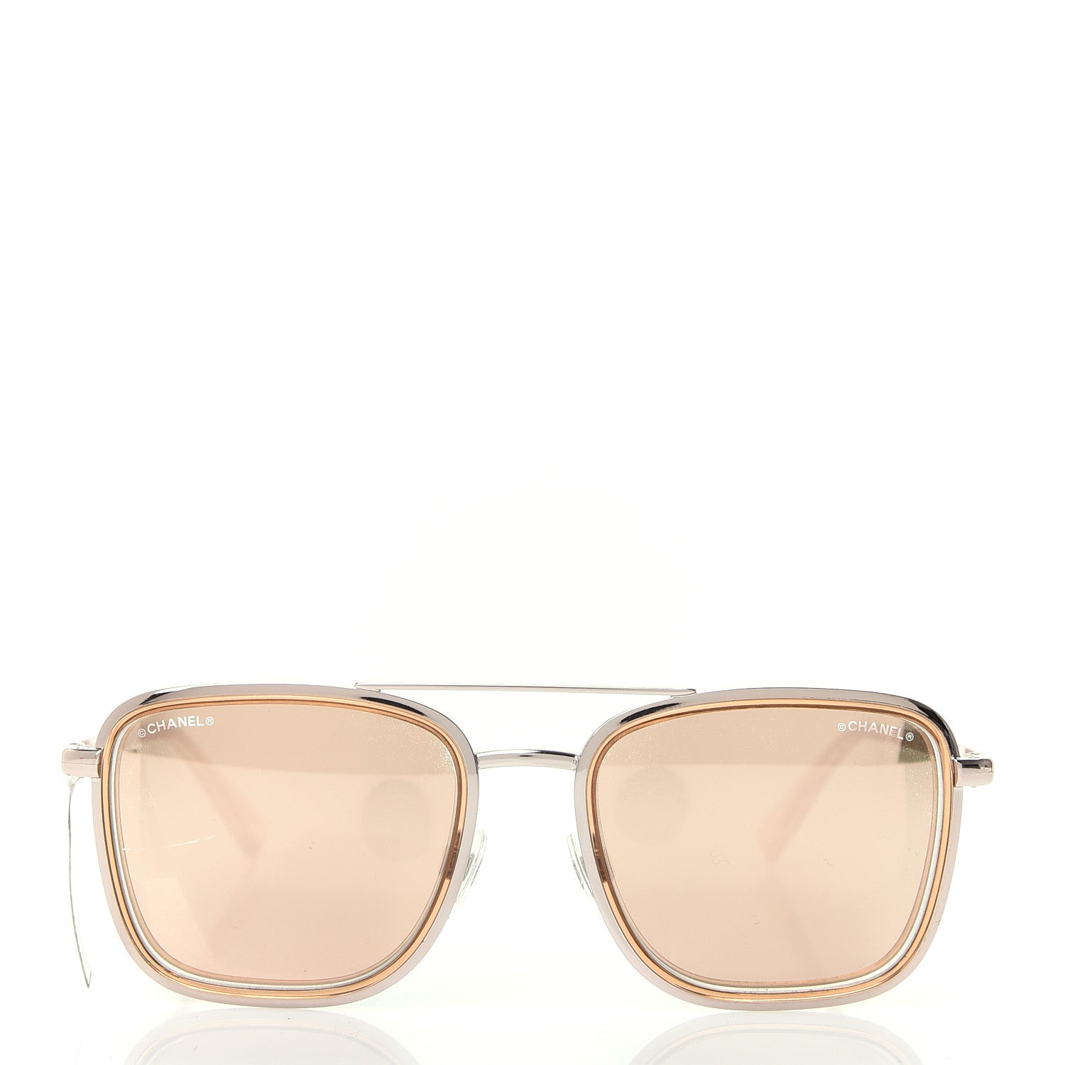 Chanel Metal Pilot Sunglasses 4241 Gold 2 of 9