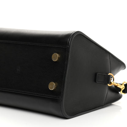 Saint Laurent Calfskin Monogram Baby Cabas Black 6 of 11