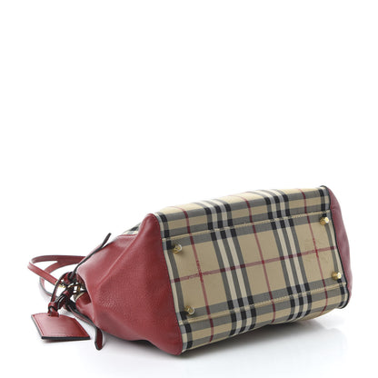 Burberry Horseferry House Check Canterbury Tote Honey Parade Red 4 of 9