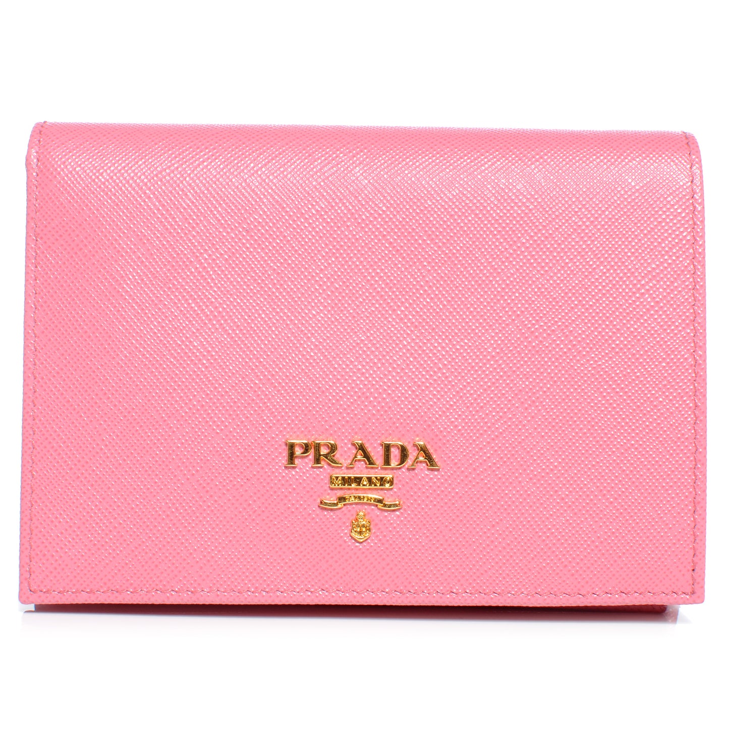 Saffiano Metal Bi-Fold Wallet Geranio