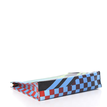 Louis Vuitton Damier Race Toiletry Pouch 26 Blue Vert 4 of 8
