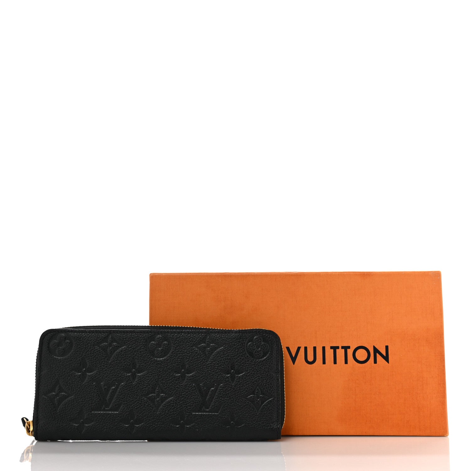 Louis Vuitton Empreinte Clemence Wallet Black 9 of 9