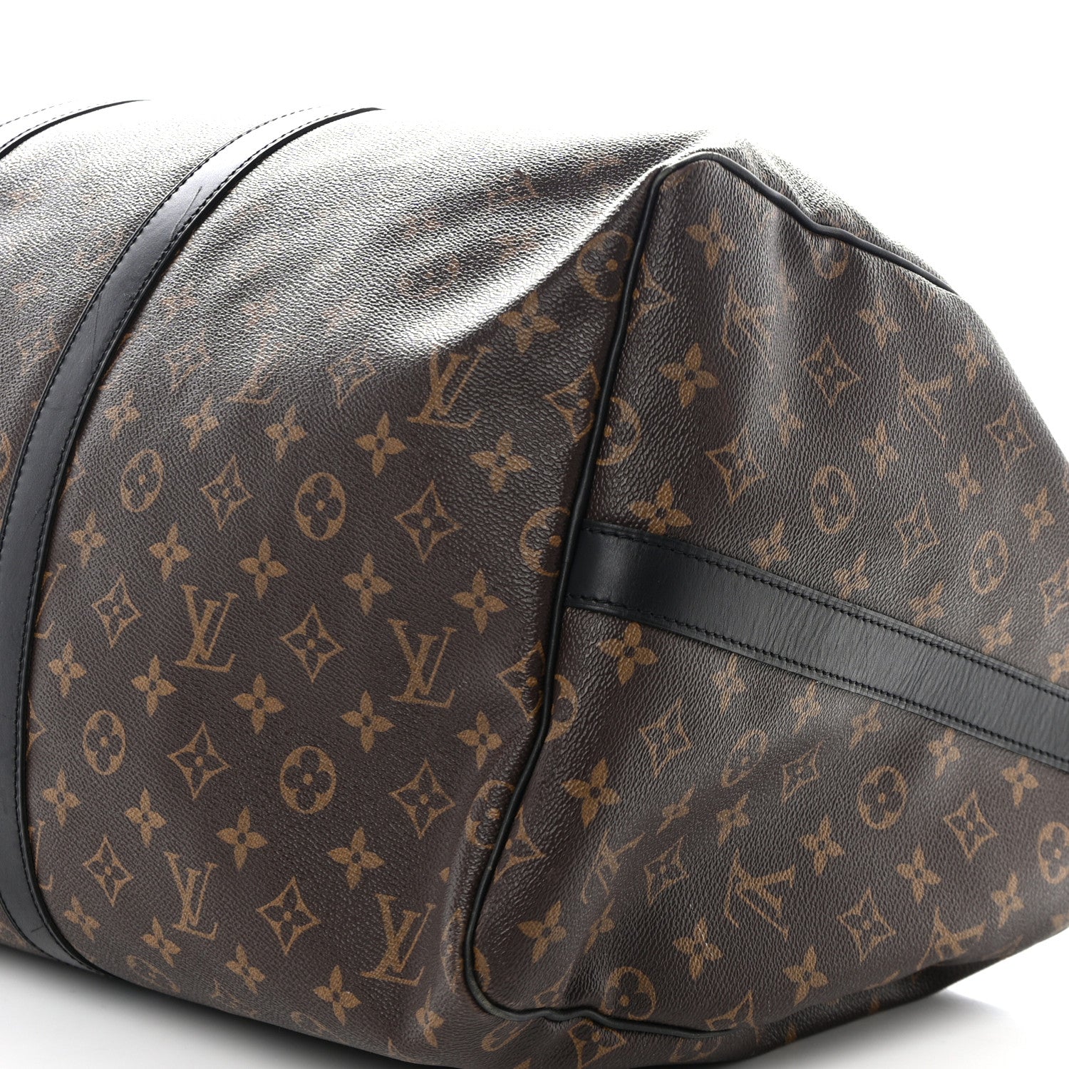 Louis Vuitton Monogram Macassar Keepall Bandouliere 55 9 of 9