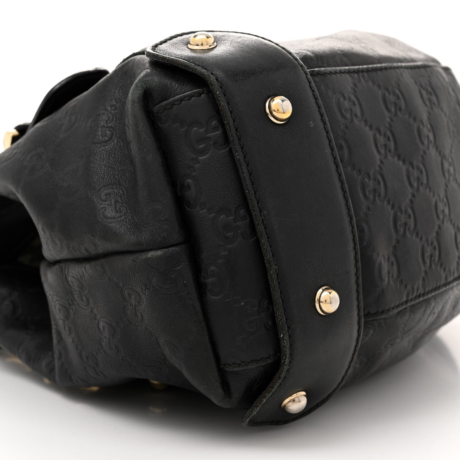Gucci Guccissima Small Pelham Shoulder Bag Black 9 of 20