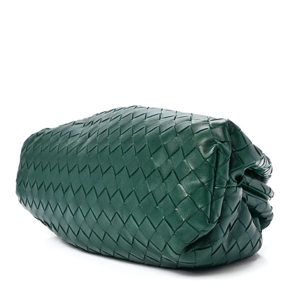 Bottega Veneta Nappa Maxi Intrecciato The Pouch Oversized Clutch Raintree 10 of 12