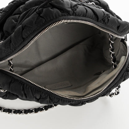 Chanel Nylon Bubble Quilt Shoulder Bag Black 5 of 7