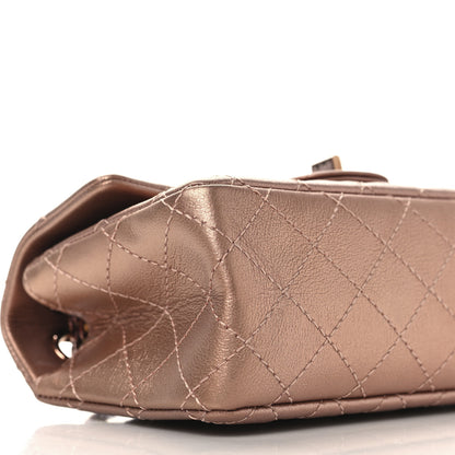 Chanel Metallic Grained Calfskin Quilted 2.55 Reissue Mini Flap Copper Pink 9 of 10