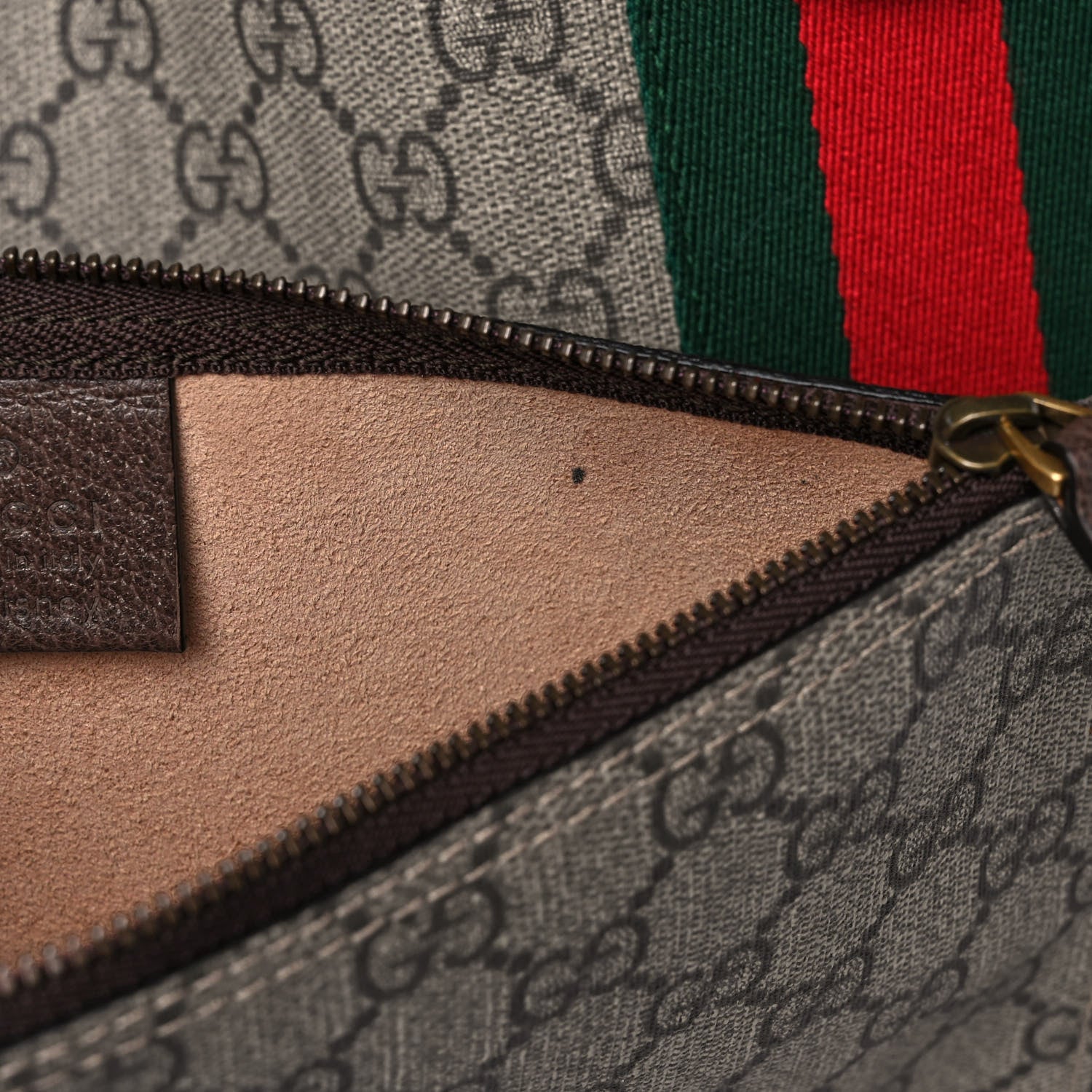 Gucci X DISNEY GG Supreme Monogram Web Three Little Pigs Large Ophidia Tote Beige New Acero 11 of 16