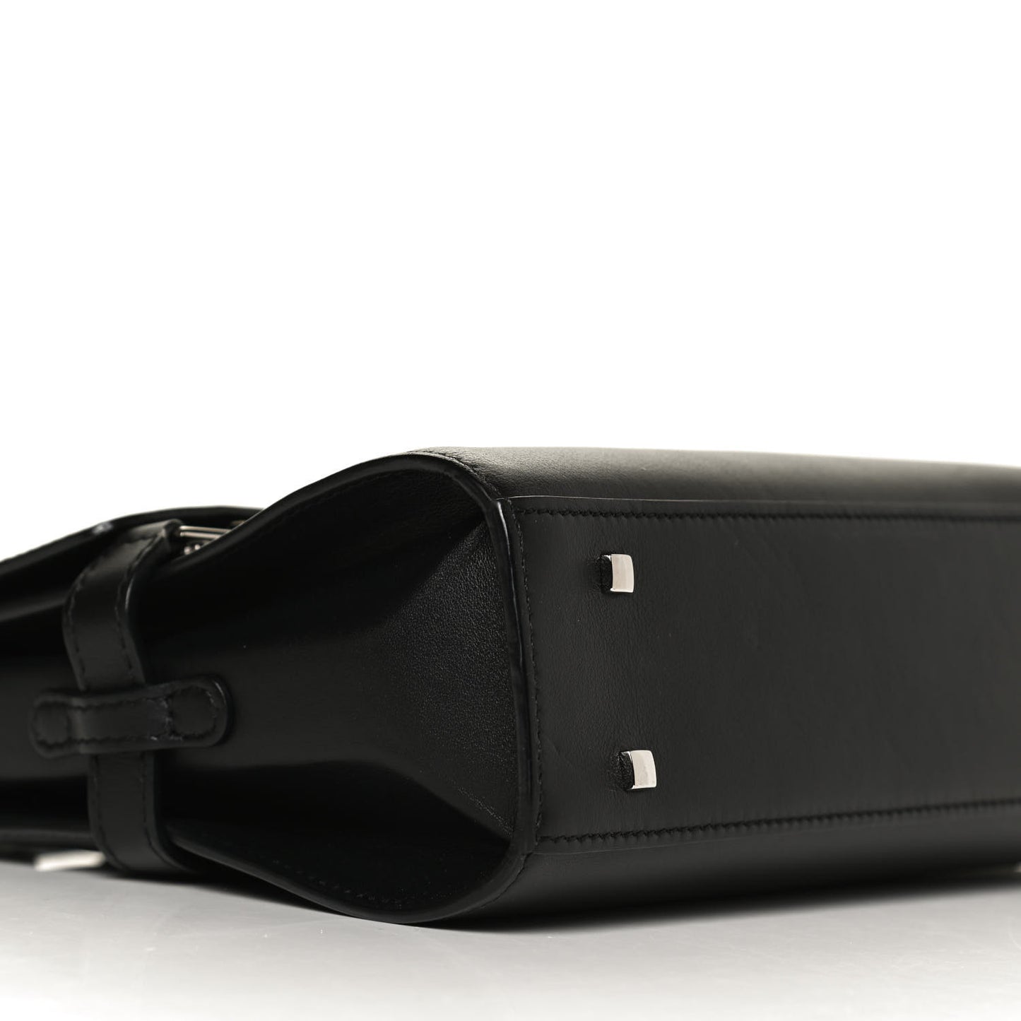 Smooth Calfskin Mini Tempete Satchel Black