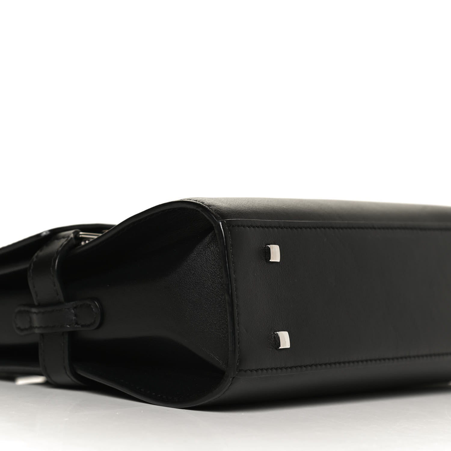 Delvaux Smooth Calfskin Mini Tempete Satchel Black 9 of 13