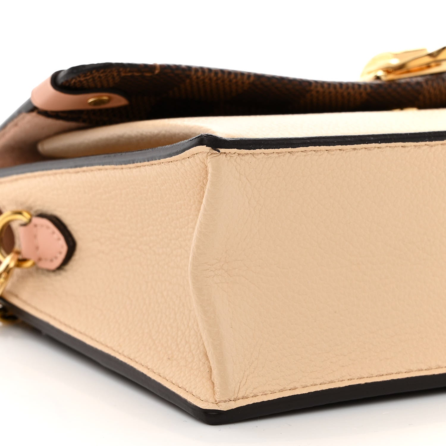 Louis Vuitton Damier Ebene Vavin Chain Wallet Creme 8 of 10