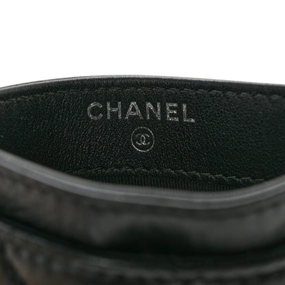 Chanel Aged Calfskin Quilted Reissue Card Holder So Black 6 of 11