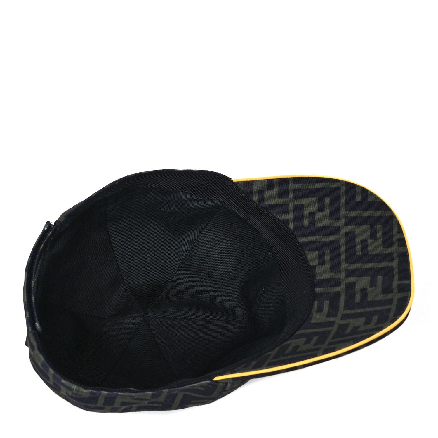Fendi Canvas FF Reloaded Baseball Hat Tobacco Yellow 6 of 7