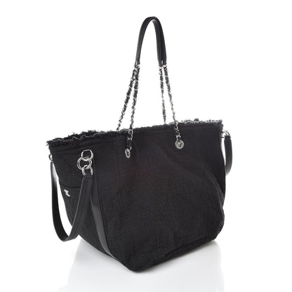 Chanel Canvas Small Double Face Tote Black 3 of 10
