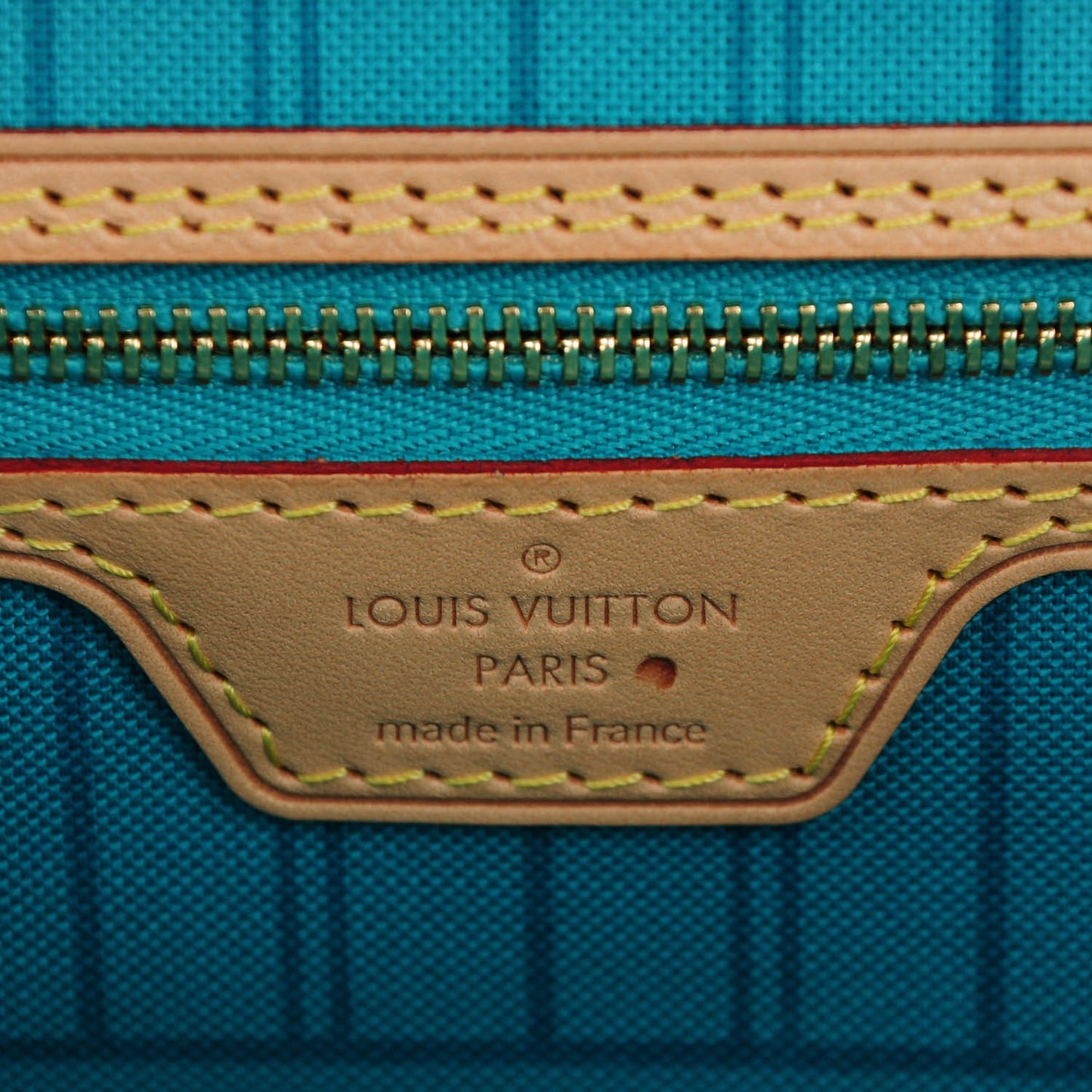 Monogram V Neverfull MM Turquoise