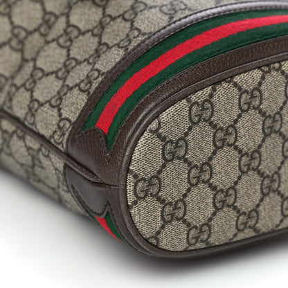 Gucci GG Supreme Monogram Web Small Ophidia Bucket Bag Brown 11 of 12
