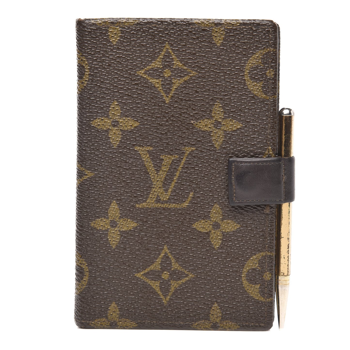 Monogram Mini Agenda Cover w Pencil