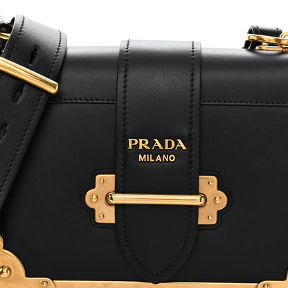 Prada City Calf Saffiano Cahier Bag Black 7 of 9