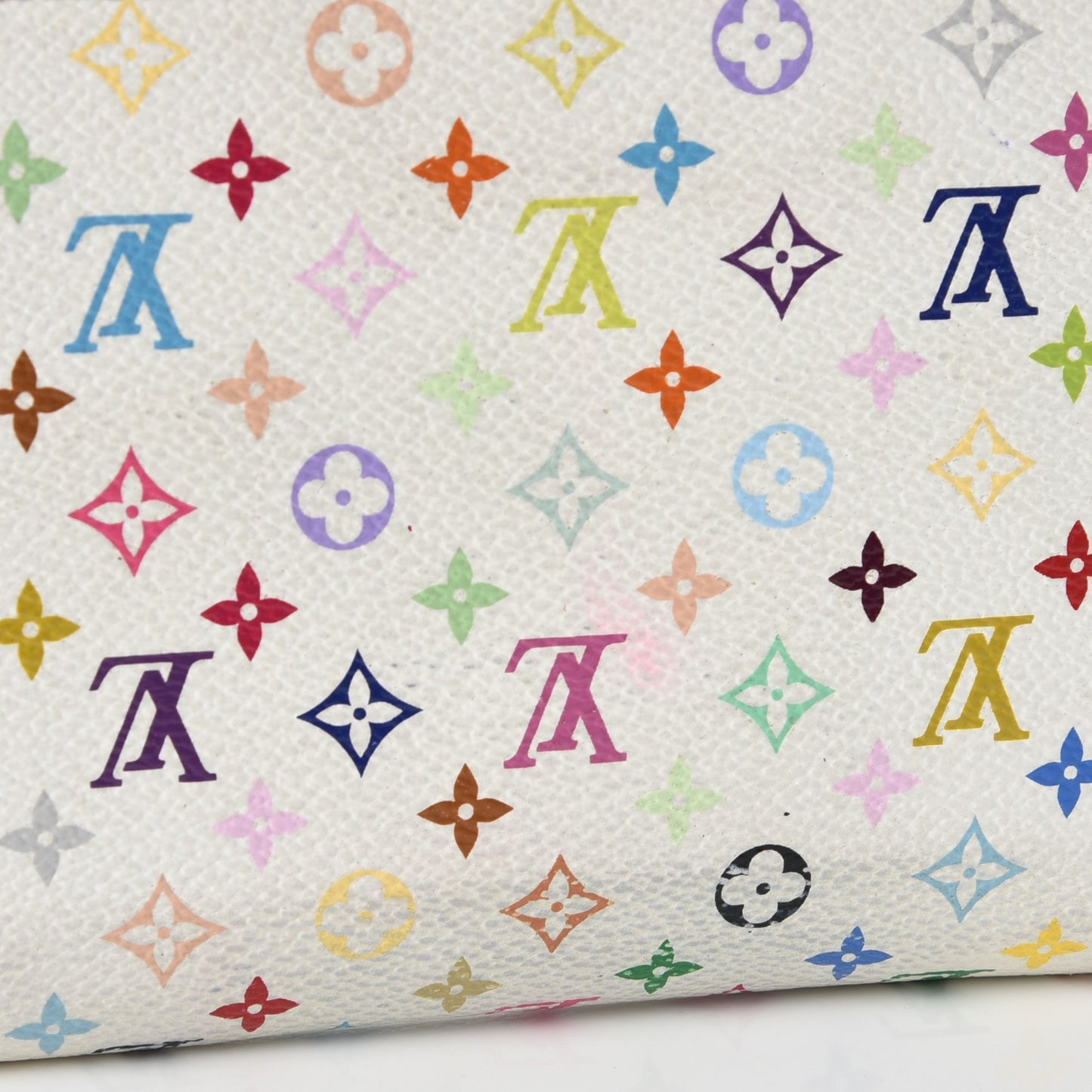 Monogram Multicolor Zippy Wallet White Litchi