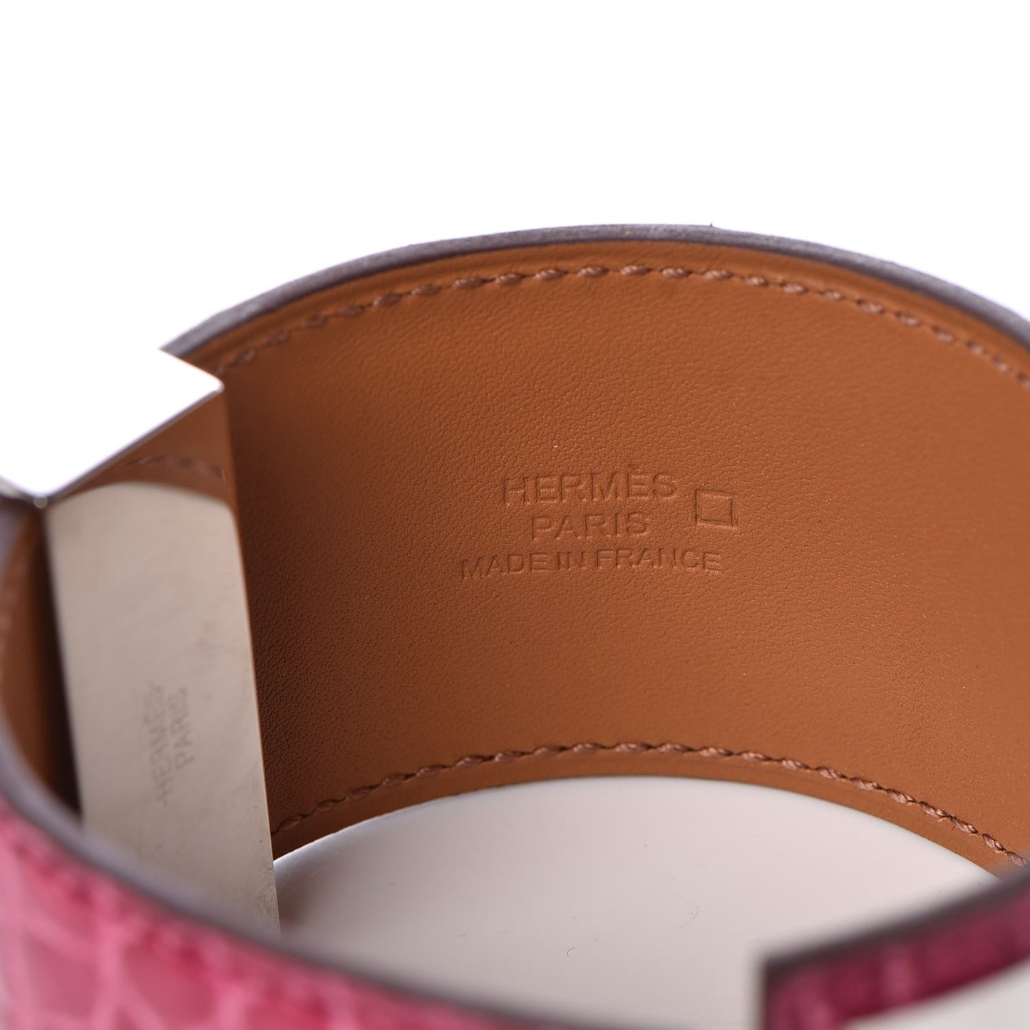 Shiny Alligator Collier De Chien CDC Bracelet S Fuchsia