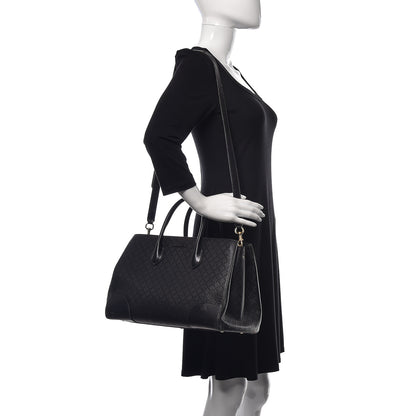 Gucci Hilary Lux Bright Diamante Medium Top Handle Bag Black 2 of 18