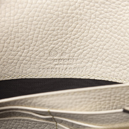 Gucci Pebbled Calfskin Soho Wallet on Chain Ivoire 6 of 9