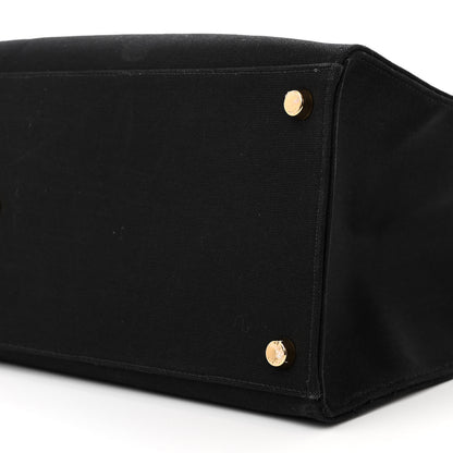 Fendi X VERSACE Canvas Fendace Logo Large Shopping Tote Black 9 of 9