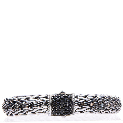 John Hardy Sterling Silver Black Sapphire Classic Chain Bracelet M 1 of 6