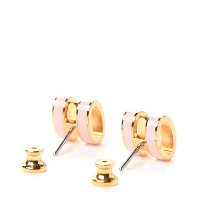 Hermes Rose Gold Lacquered Pop H Earrings Rose Dragee 3 of 5