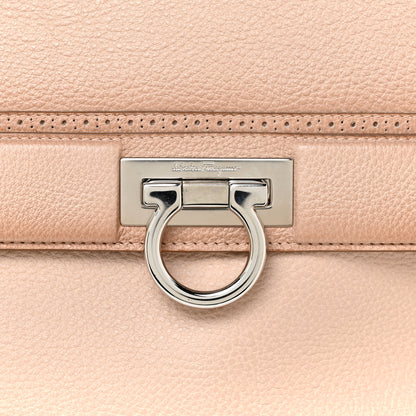 Salvatore Ferragamo Calfskin Medium Sofia Satchel Beige 7 of 13