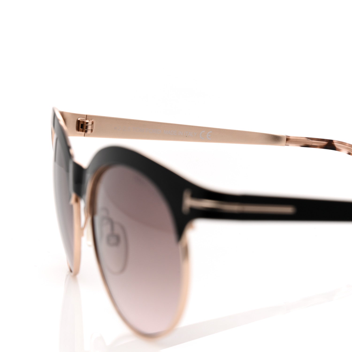 Tom Ford Angela Sunglasses TF438 Black and Tortoise 5 of 7