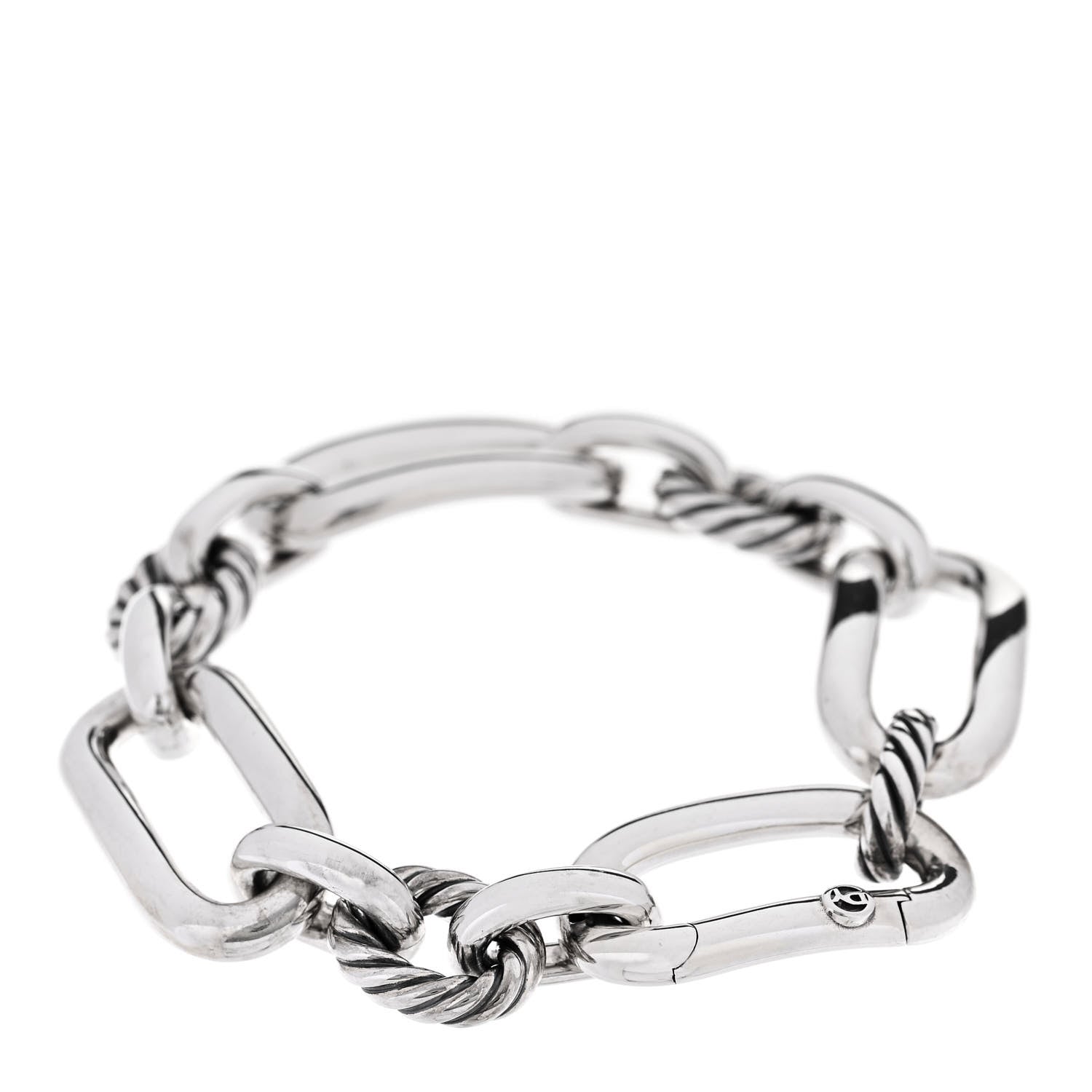 David Yurman Sterling Silver 16mm Lexington Chain Bracelet 2 of 4