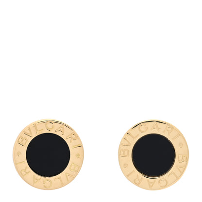 Bulgari 18K Yellow Gold Black Onyx BVLGARI BVLGARI Stud Earrings 1 of 4