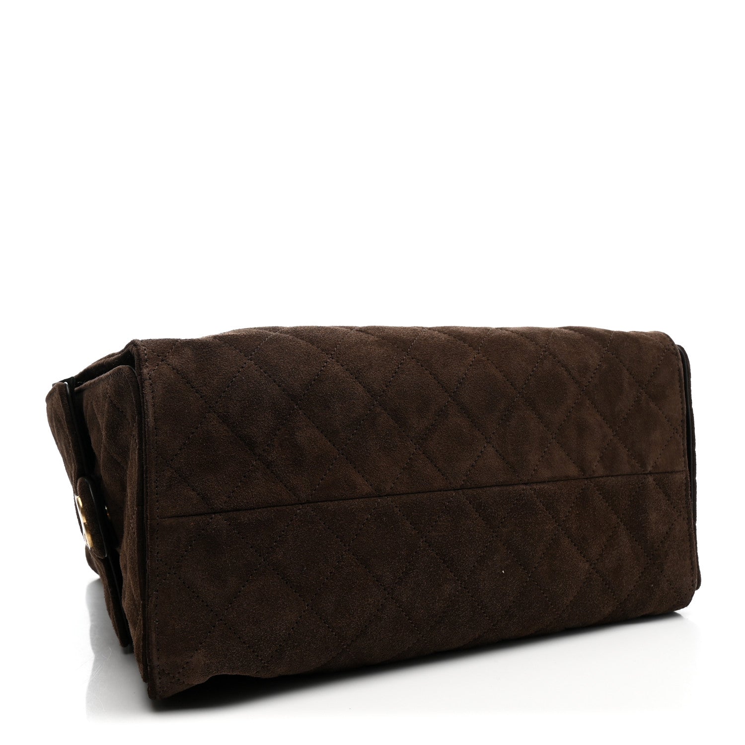 Chanel Suede Quilted Medium Chanel 25 Handbag Dark Brown 5 of 11