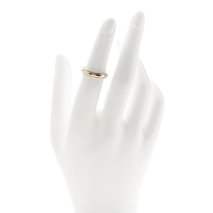 Tiffany Platinum 18K Yellow Gold 4mm Together Milgrain Wedding Band Ring 49 5 2 of 5